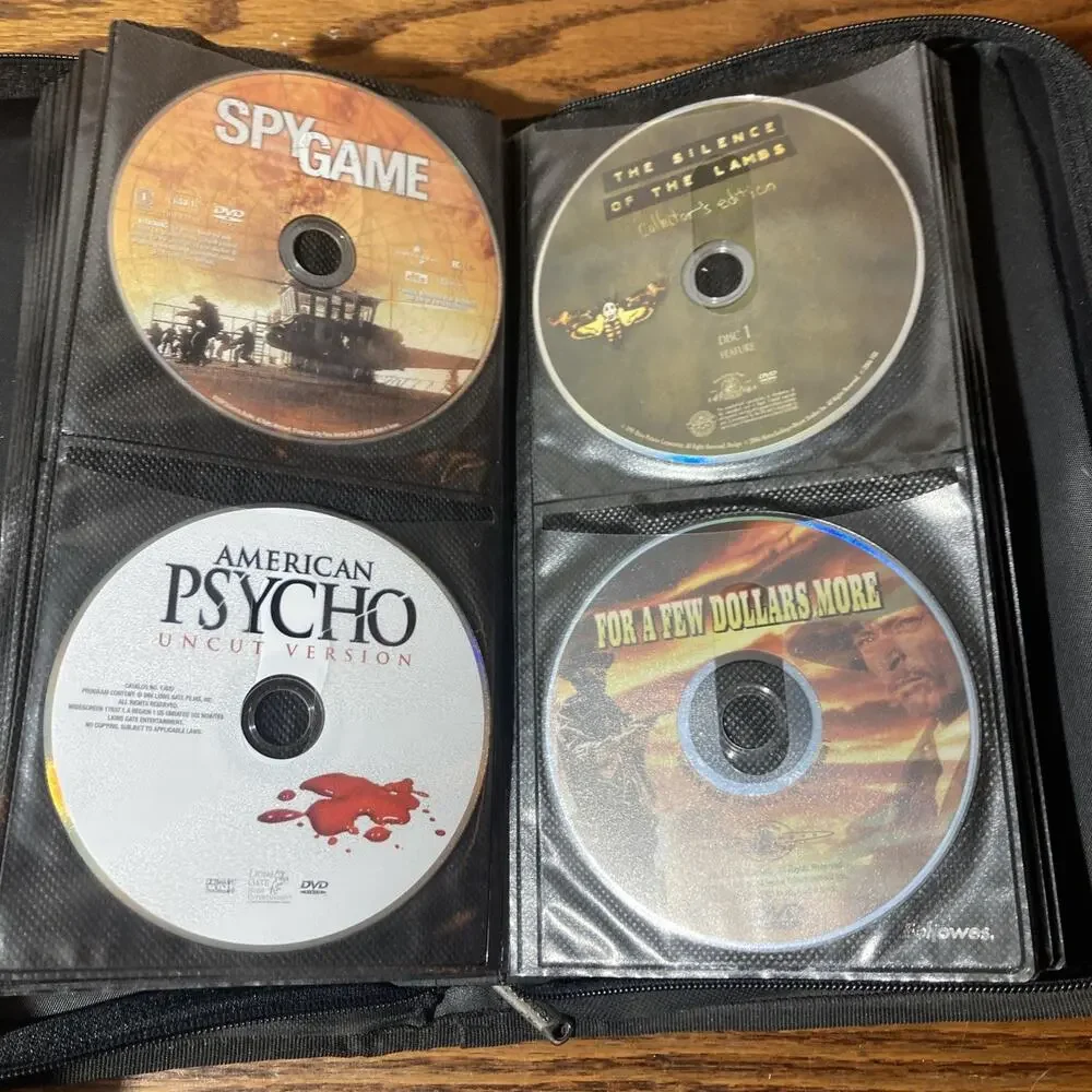 Cd Case Comes With 80 DVDS holds 80 pocket CDs / dvd storage